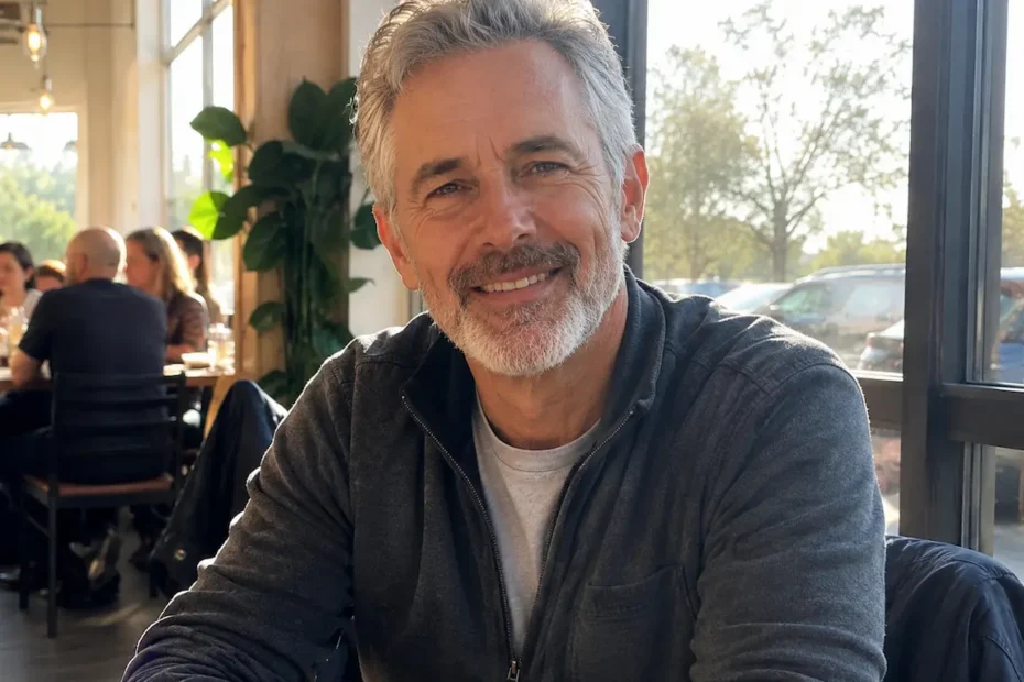 Cosy café moment with a smile